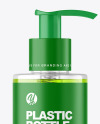 Color Liquid Cosmetic Bottle with Pump Mockup Color Liquid Cosmetic Bottle with Pump Mockup