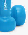 Vinyl Coated Dumbbells Mockup