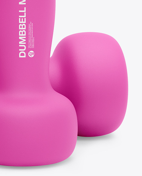 Neoprene Coated Dumbbells Mockup