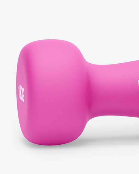 Neoprene Coated Dumbbells Mockup