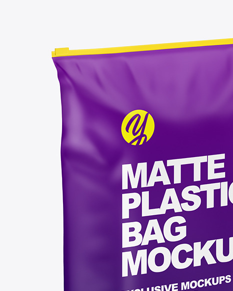 Matte Plastic Bag Mockup