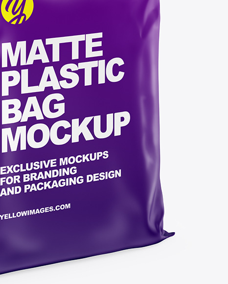 Matte Plastic Bag Mockup