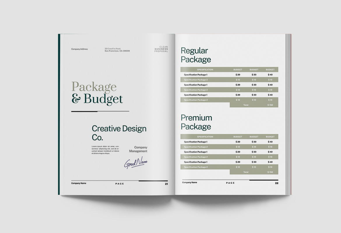 Elegant Business Proposal Document Elegant Business Proposal Document