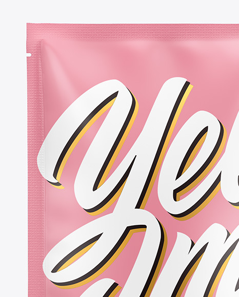Matte Sachet Mockup