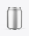 Matte Metallic Drink Can Mockup