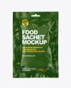 Glossy Sachet Mockup