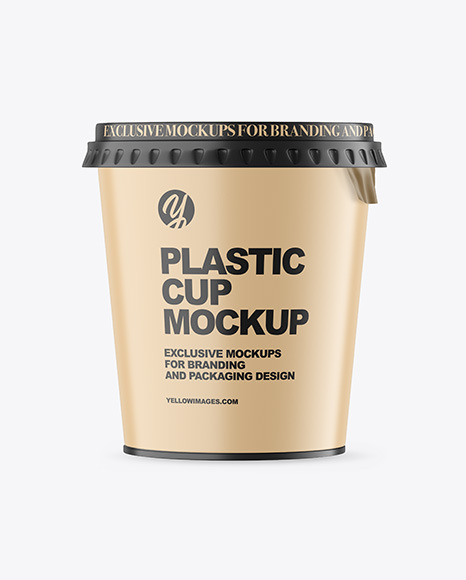 Matte Plastic Cup Mockup