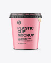 Matte Plastic Cup Mockup