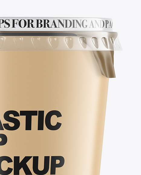 Matte Plastic Cup Mockup