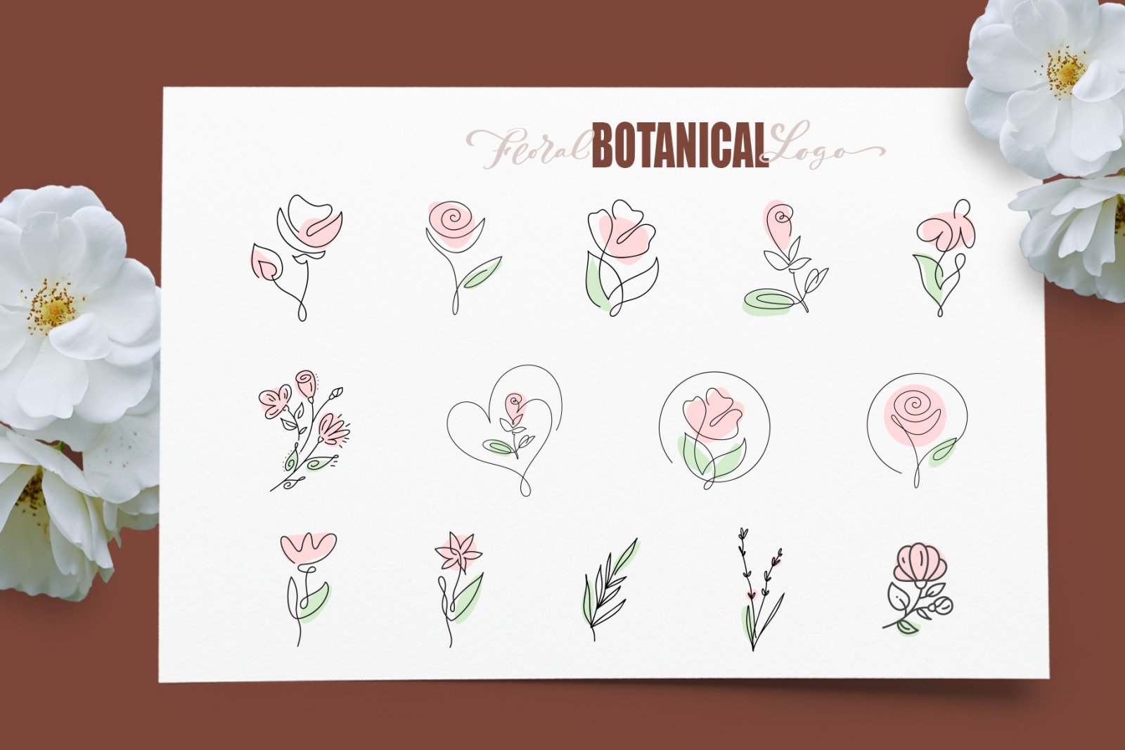 Floral Botanical Logo Floral Botanical Logo