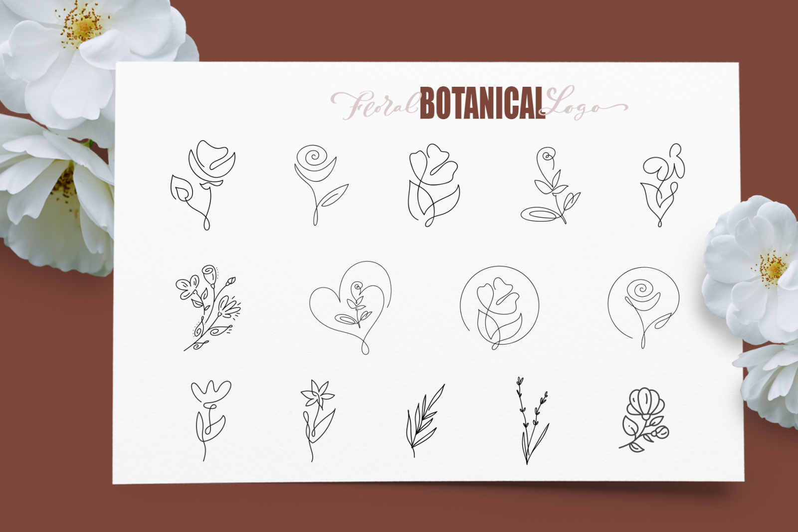 Floral Botanical Logo Floral Botanical Logo
