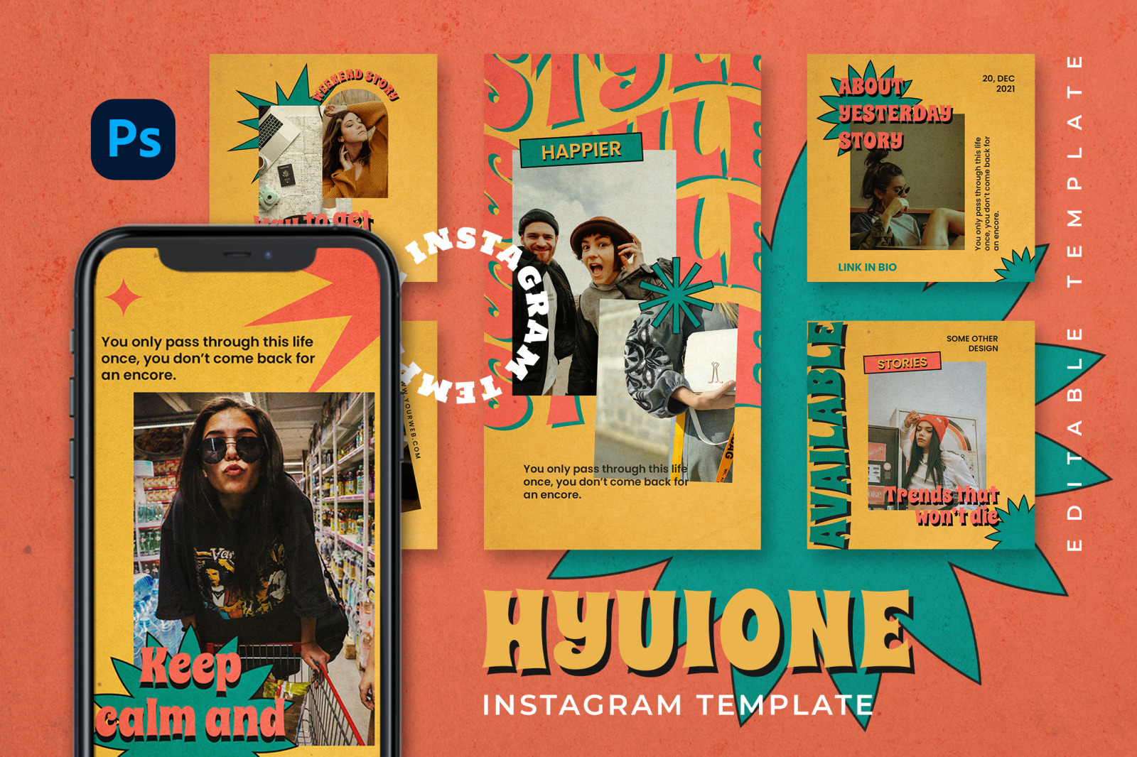 Hyuione Instagram Template