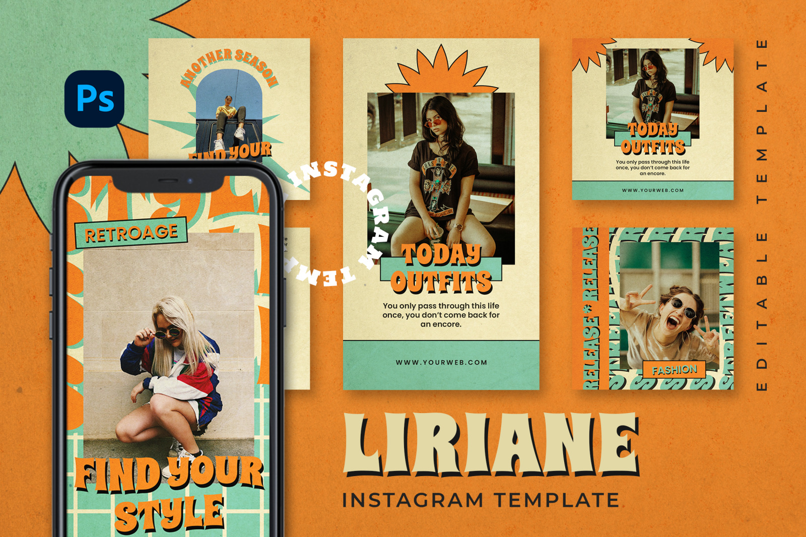 Liriane Instagram Template