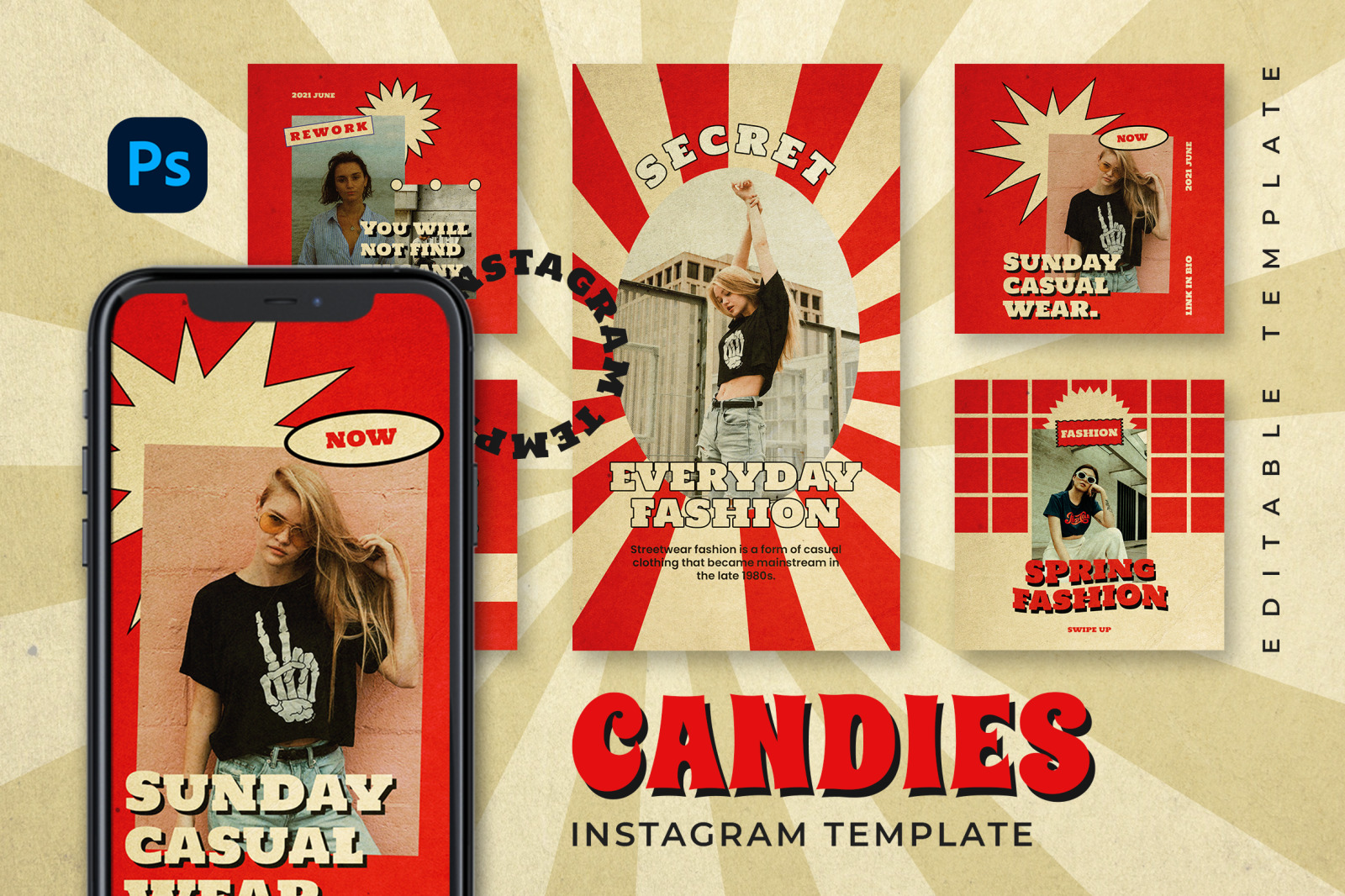 Candies Instagram Template