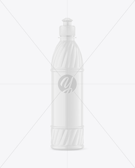 Glossy Plastic Bottle Mockup