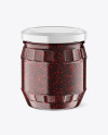 Clear Glass Jar w/ Jam Mockup