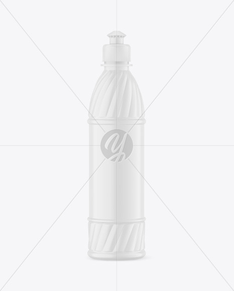 Matte Plastic Bottle Mockup