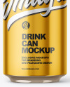 Glossy Metallic Aluminium Can Mockup