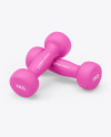 Neoprene Coated Dumbbells Mockup