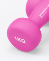 Neoprene Coated Dumbbells Mockup