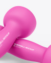 Neoprene Coated Dumbbells Mockup