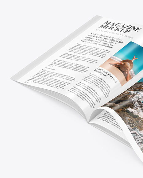 Glossy Magazine Mockup