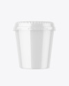 Glossy Plastic Cup Mockup