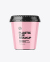 Glossy Plastic Cup Mockup