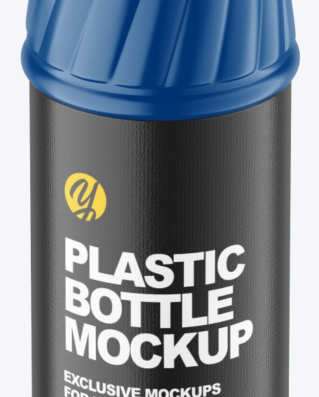 Matte Plastic Bottle Mockup