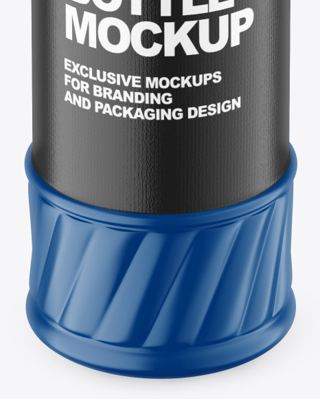 Matte Plastic Bottle Mockup