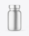 Matte Metallic Pills Jar Mockup