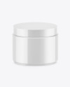 Glossy Cosmetic Jar Mockup