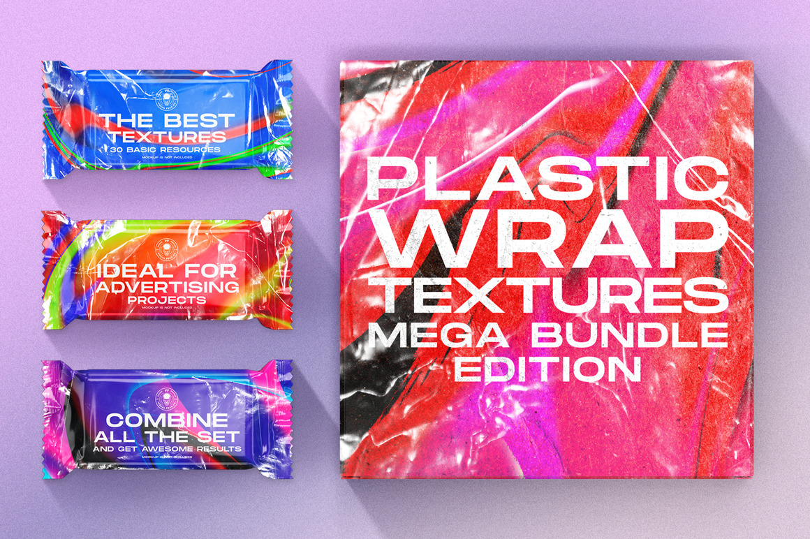 Plastic Wrap textures mega bundle