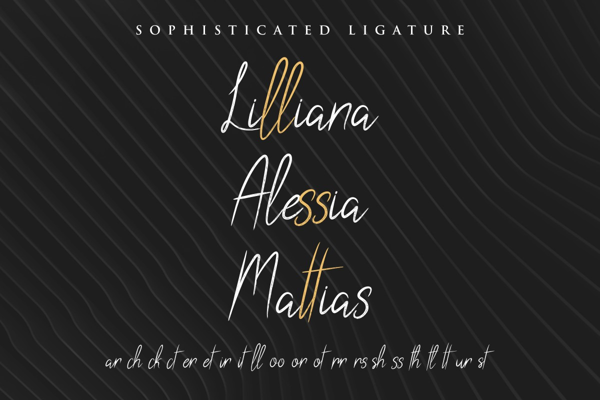 Silver Eye Calligraphy Font Silver Eye Calligraphy Font