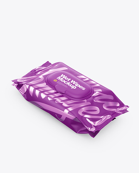 Kraft Wet Wipes Pack Mockup