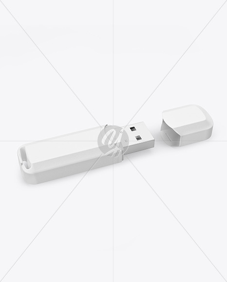 Textured USB Flash Drive Mockup