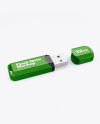 Textured USB Flash Drive Mockup