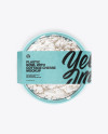 Plastic Bowl with Cottage Cheese Mockup