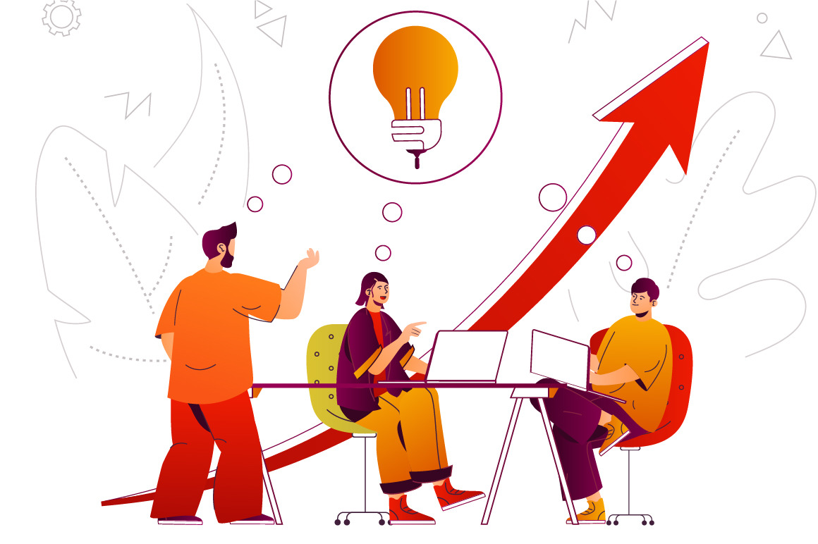 Flat Line Web Illustration Pack