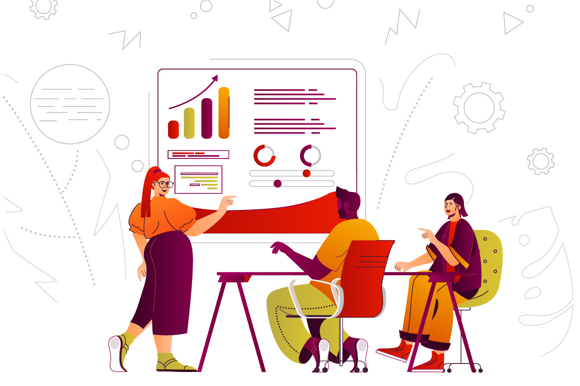 Flat Line Web Illustration Pack