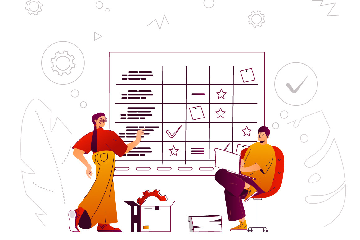 Flat Line Web Illustration Pack