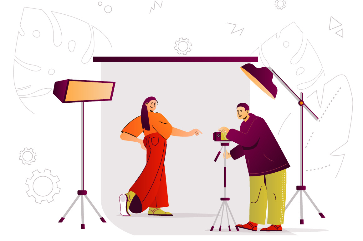 Flat Line Web Illustration Pack