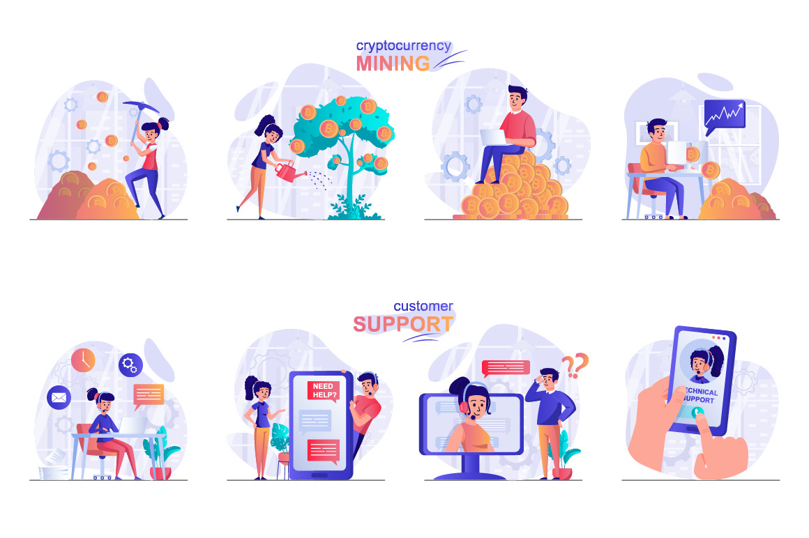 Colorful Web Illustration Pack Colorful Web Illustration Pack