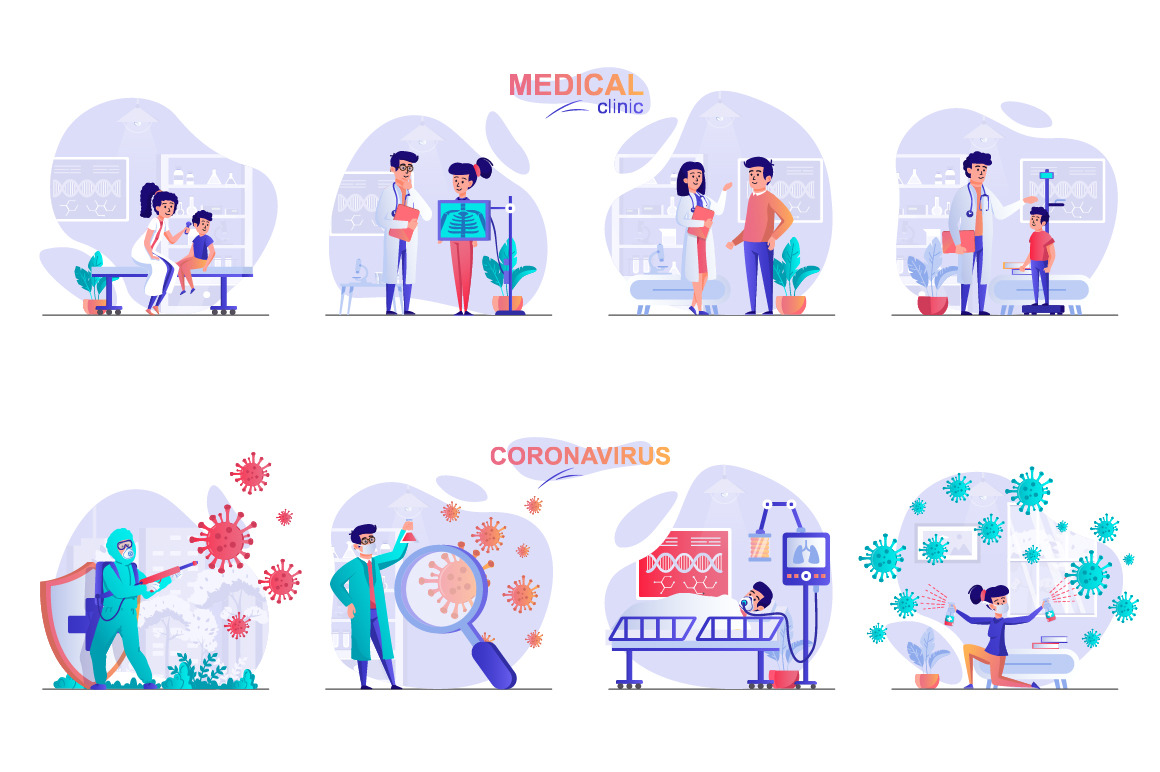 Colorful Web Illustration Pack Colorful Web Illustration Pack