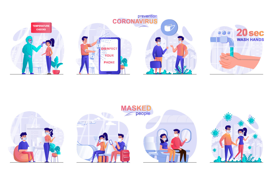 Colorful Web Illustration Pack Colorful Web Illustration Pack