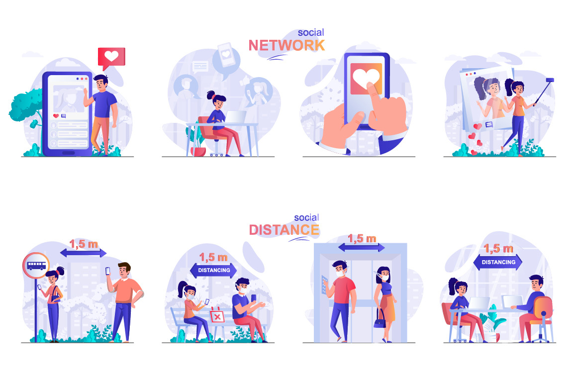 Colorful Web Illustration Pack Colorful Web Illustration Pack