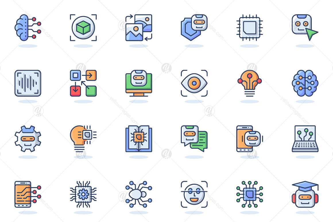 Flat Line Web Icons Pack Flat Line Web Icons Pack