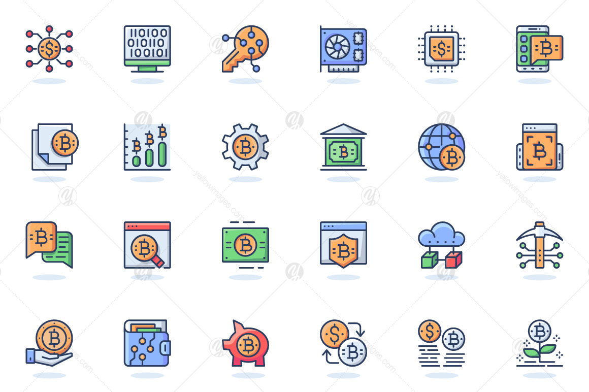 Flat Line Web Icons Pack Flat Line Web Icons Pack