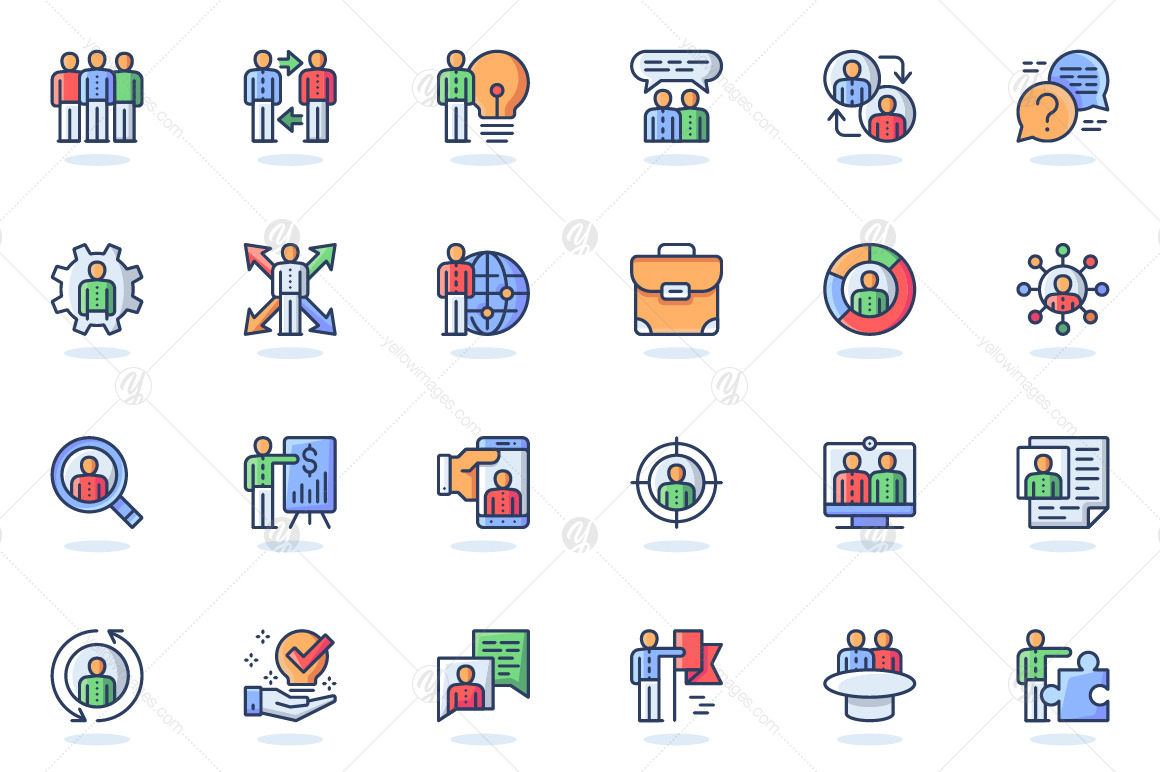 Flat Line Web Icons Pack Flat Line Web Icons Pack