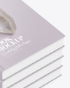 Hardcover Books w/ Matte Cover Mockup